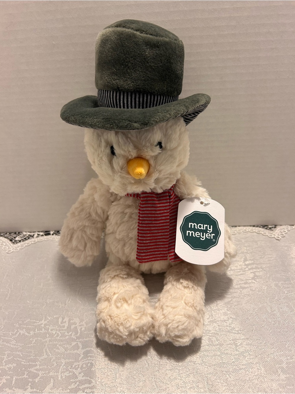 New Mary Meyer Blizzard Putty Snowman Super Soft Plush Stuffed Animal Toy 12”